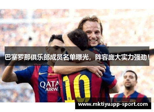巴塞罗那俱乐部成员名单曝光，阵容庞大实力强劲！